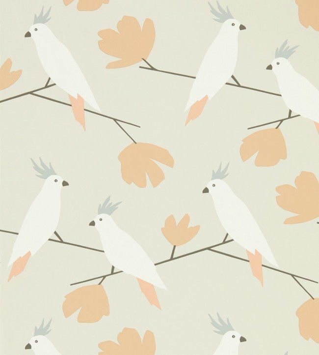 Love Birds Wallpaper - Blush - 112221 - Scion - Morris Wallpaper