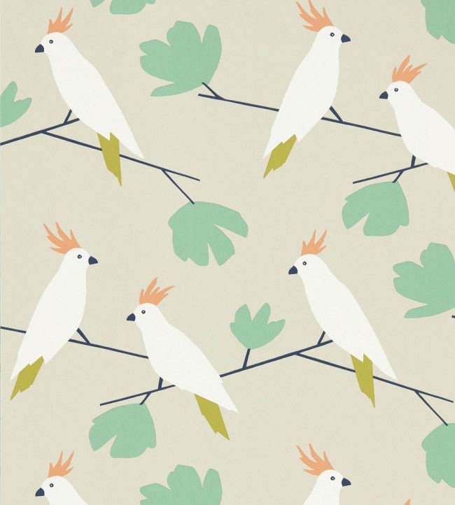 Love Birds Wallpaper - Flamenco - 112219 - Scion - Morris Wallpaper