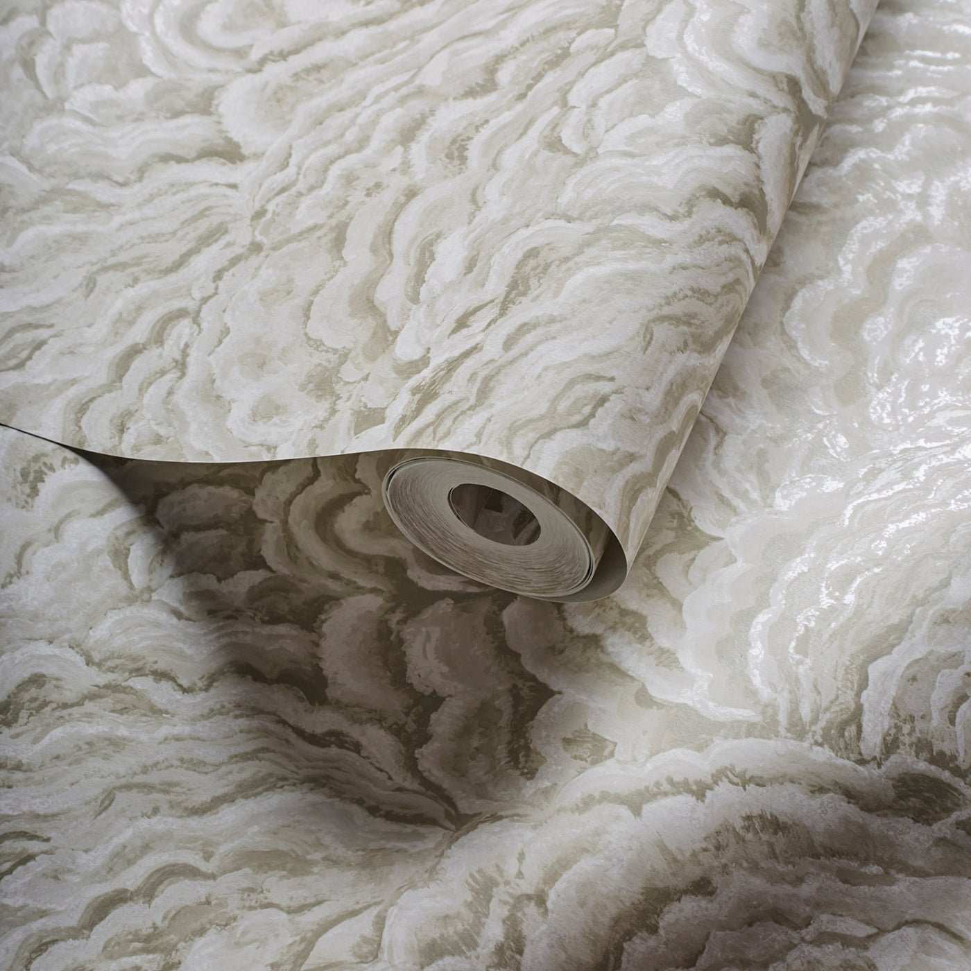 Lumino Wallpaper - Champagne/Gold - Clarke & Clarke - W0142/01 - Morris Wallpaper