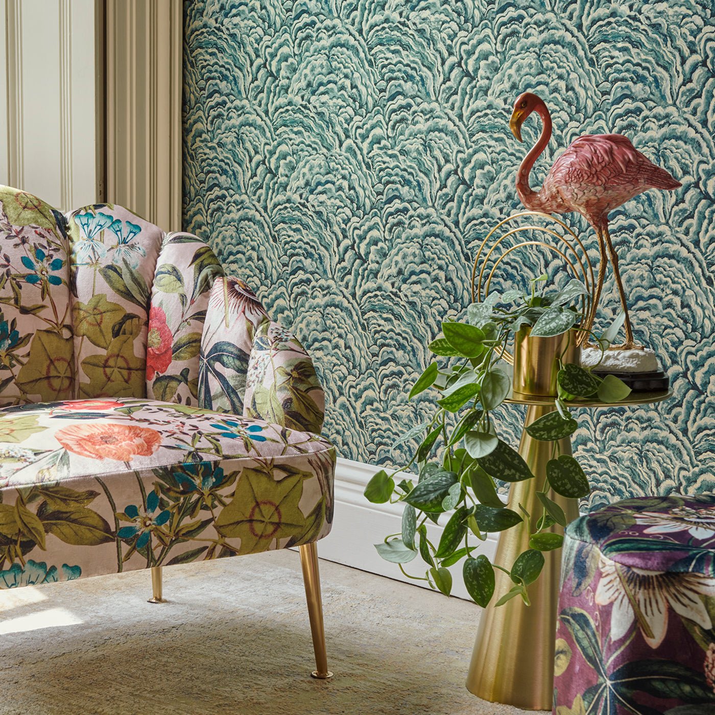 Lumino Wallpaper - Cloud - Clarke & Clarke - W0142/02 - Morris Wallpaper