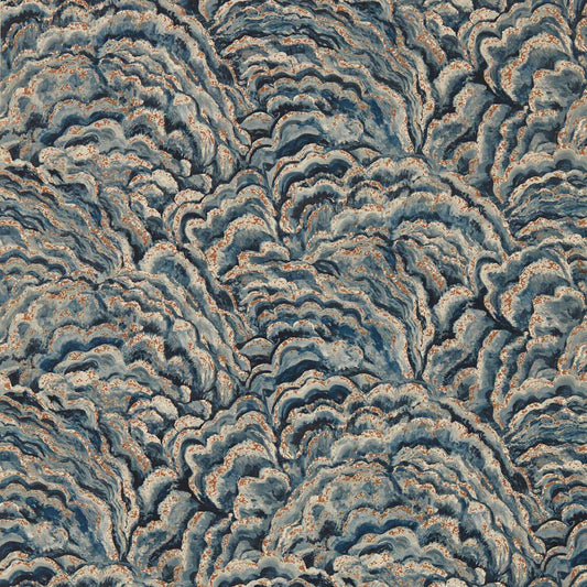Lumino Wallpaper - Midnight/Copper - Clarke & Clarke - W0142/04 - Morris Wallpaper