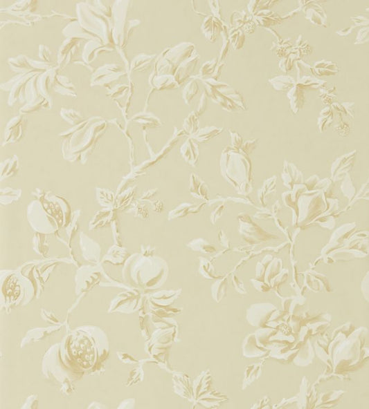 Magnolia & Pomegranate Wallpaper - Parchment/Milk - DWOW215723 - Sanderson - Morris Wallpaper