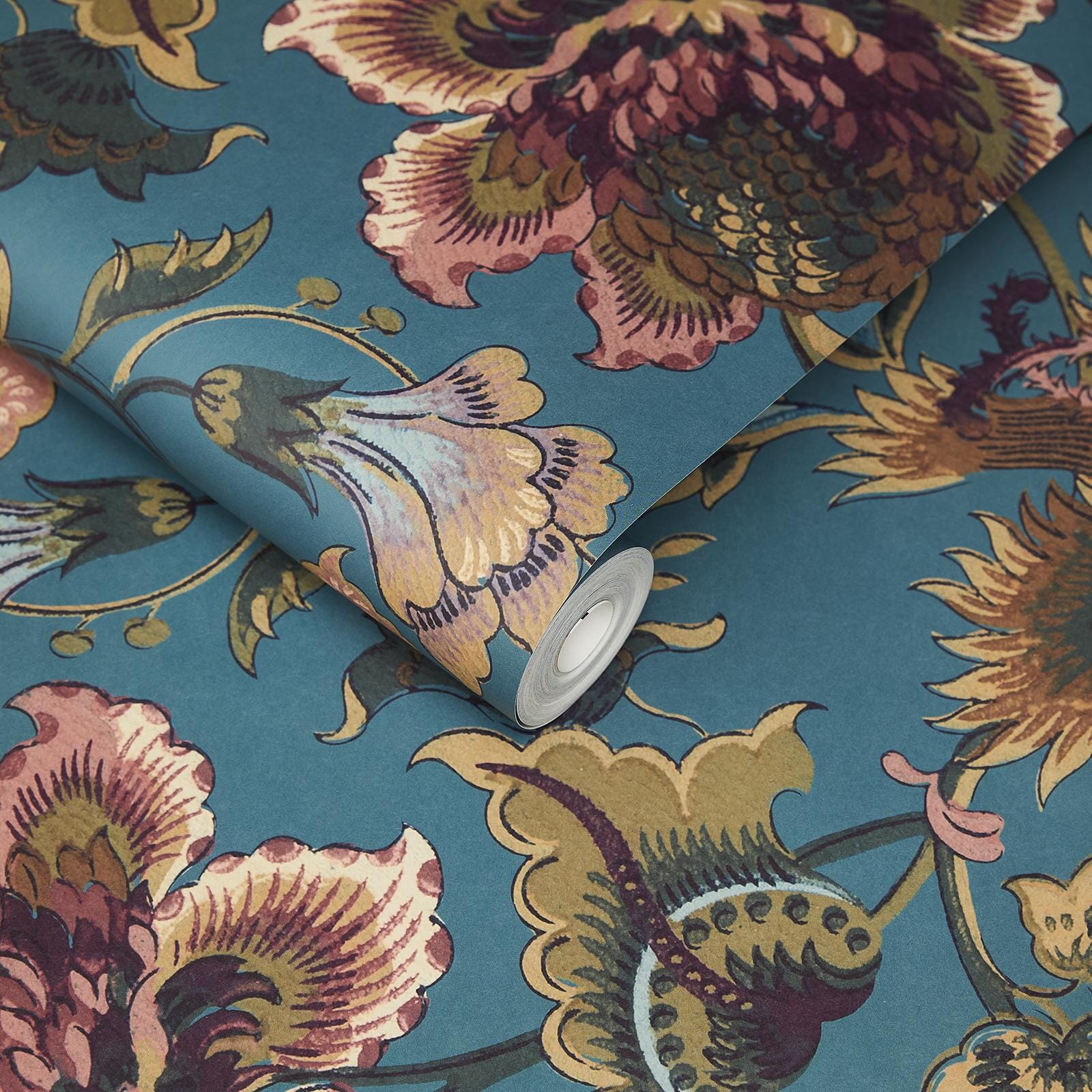 Majorelle Wallpaper - Azure - House of Hackney - 1-WA-MAJ-DI-AZU-XXX - Morris Wallpaper