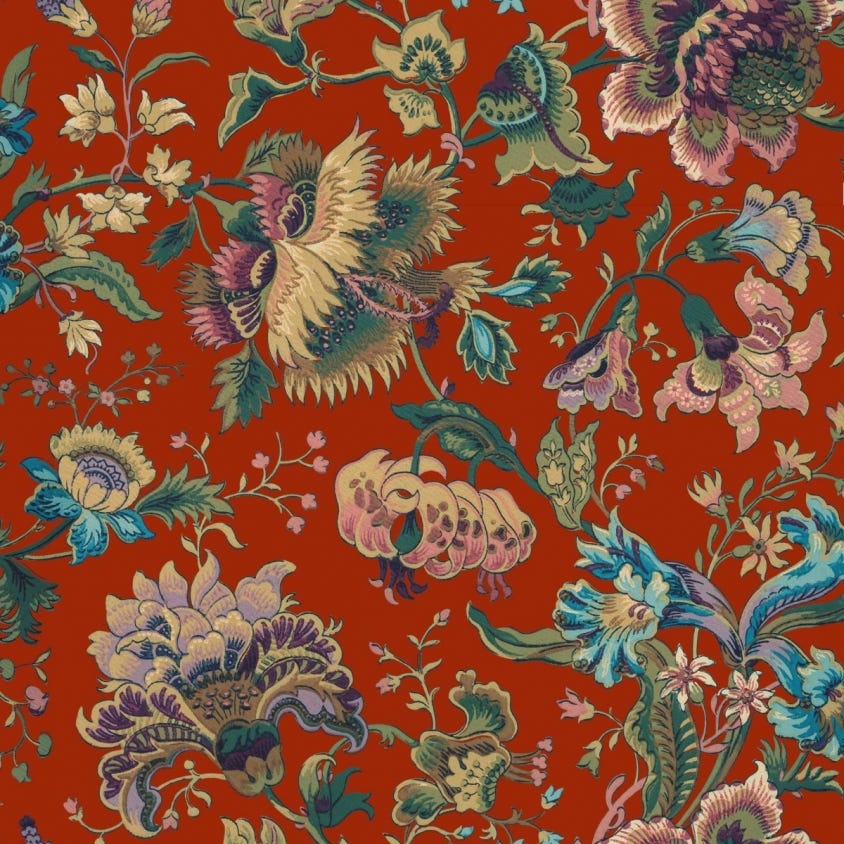 Majorelle Wallpaper - Henna - House of Hackney - 1-WA-MAJ-DI-HEN-XXX - Morris Wallpaper