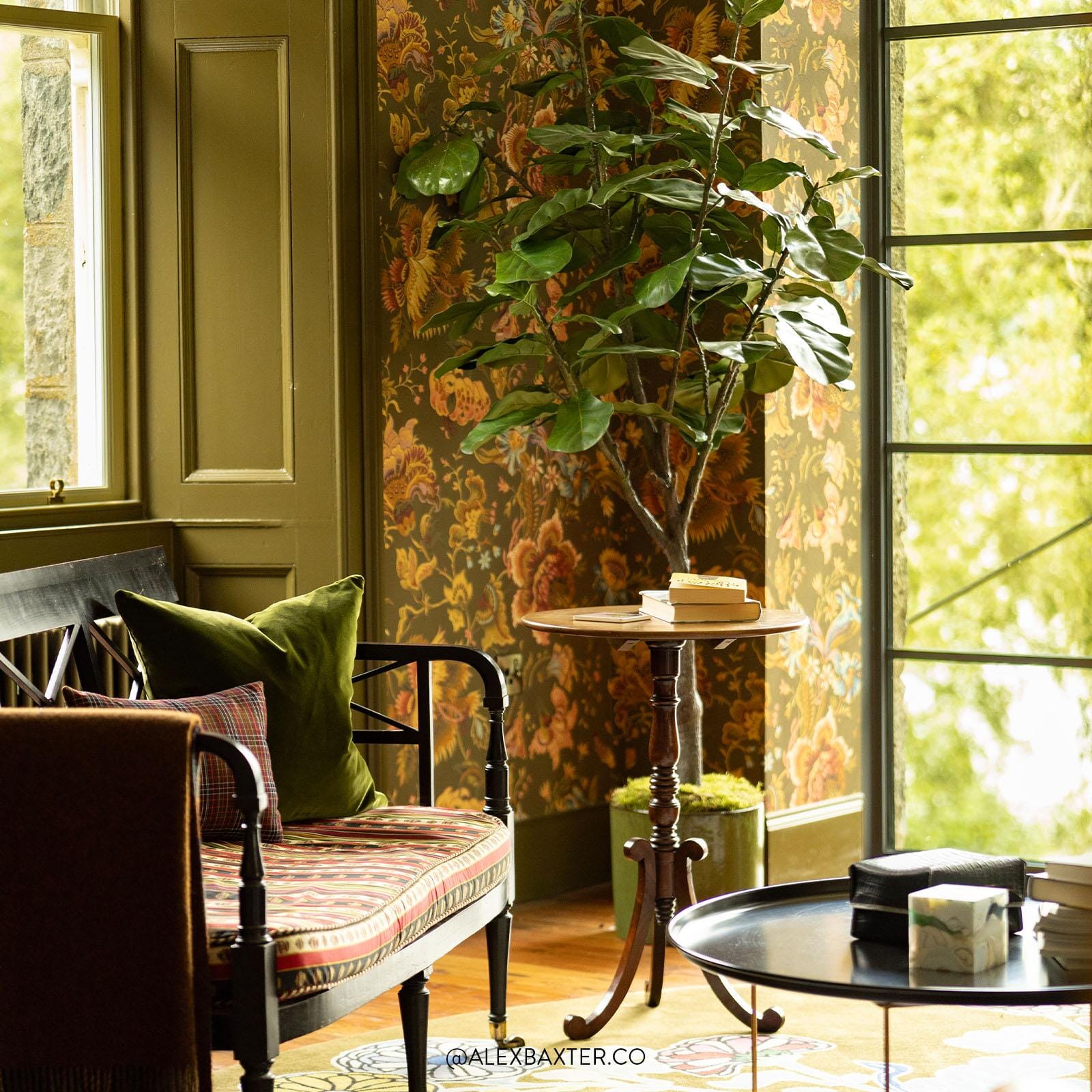 Majorelle Wallpaper - Moss-Green - House of Hackney - 1-WA-MAJ-DI-MOS-XXX - Morris Wallpaper