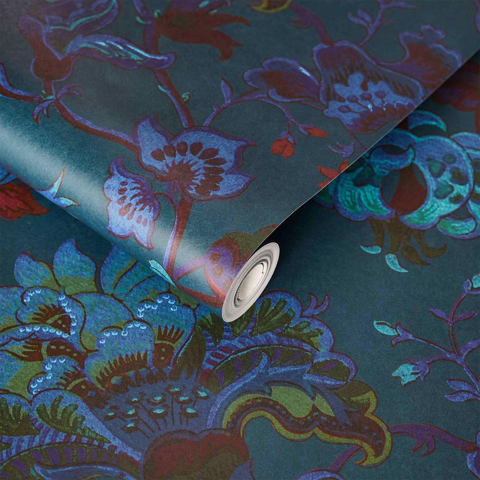 Majorelle Wallpaper - Petrol - House of Hackney - 1-WA-MAJ-DI-PET-XXX - Morris Wallpaper