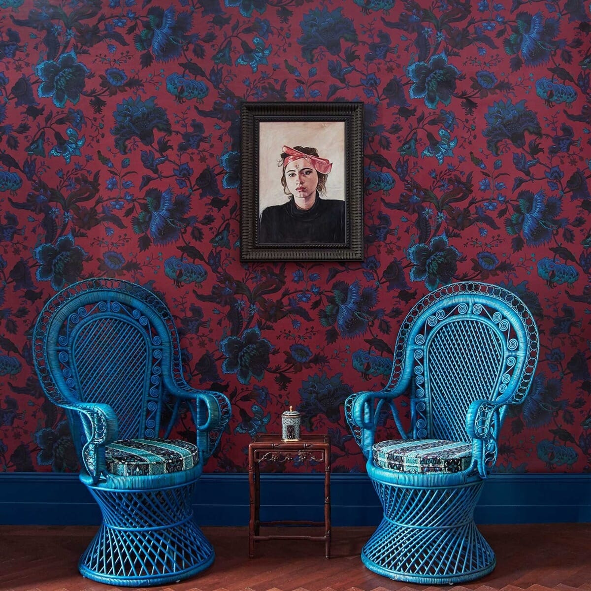 Majorelle Wallpaper - Viola-Pink - House of Hackney - 1-WA-MAJ-DI-VIP-XXX - Morris Wallpaper