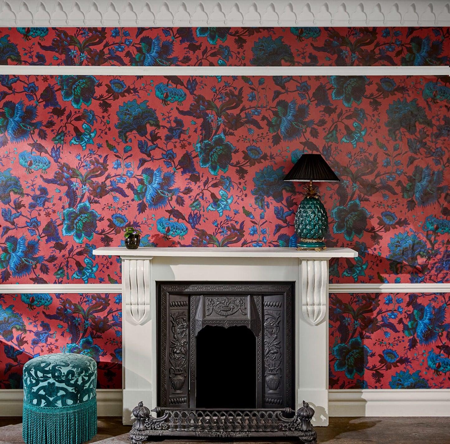 Majorelle Wallpaper - Viola-Pink - House of Hackney - 1-WA-MAJ-DI-VIP-XXX - Morris Wallpaper