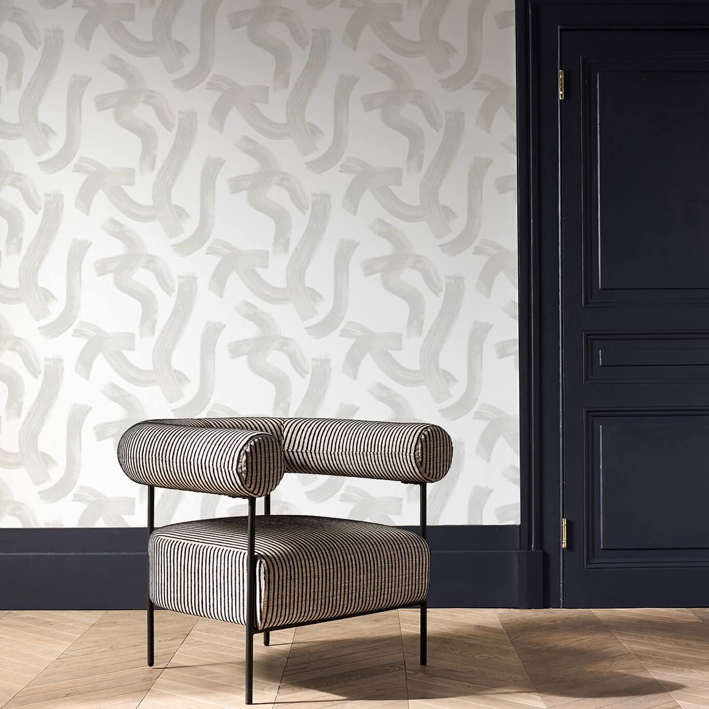 Malevich Wallpaper - Dove - Clarke & Clarke - W0227/01 - Morris Wallpaper