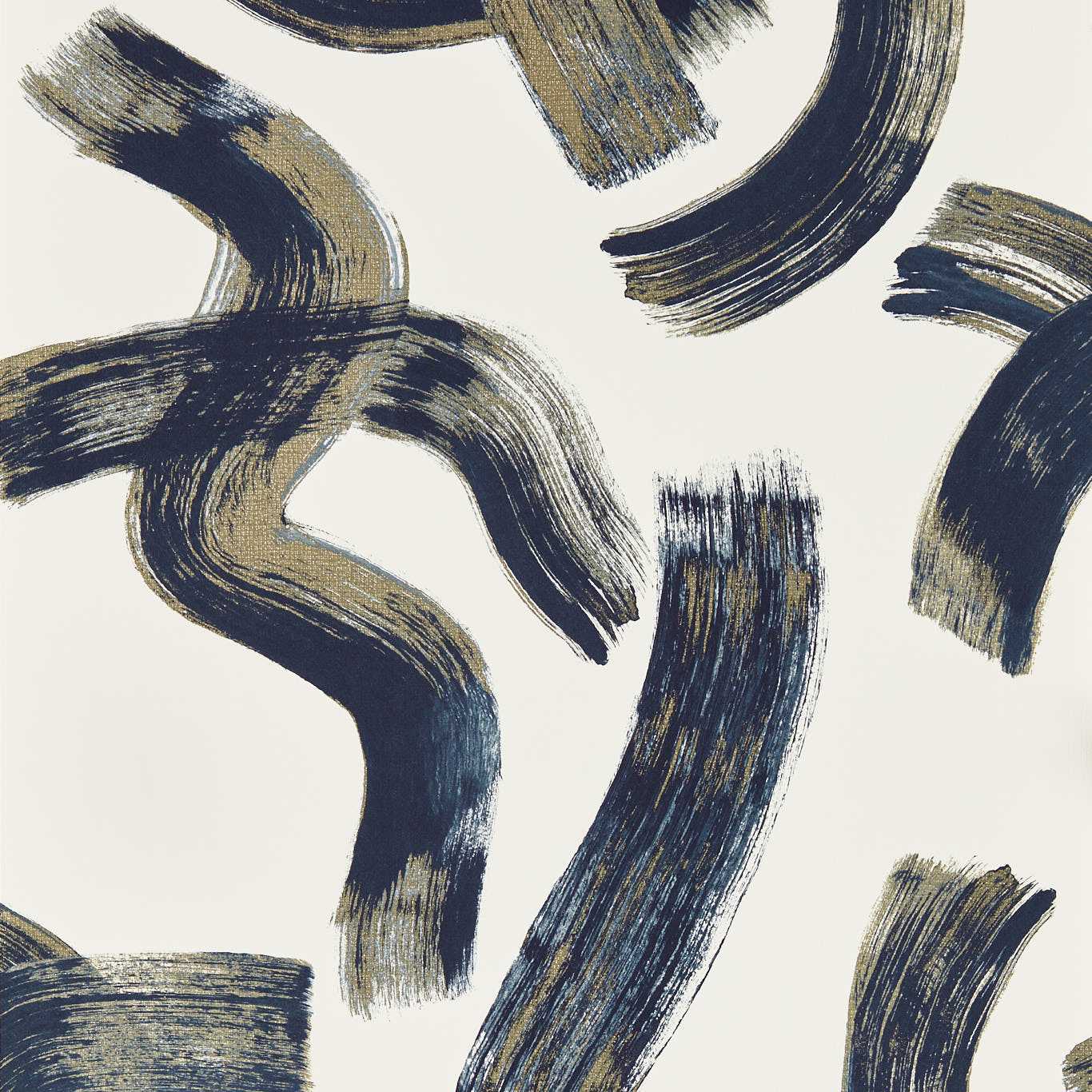 Malevich Wallpaper - Ink - Clarke & Clarke - W0227/02 - Morris Wallpaper