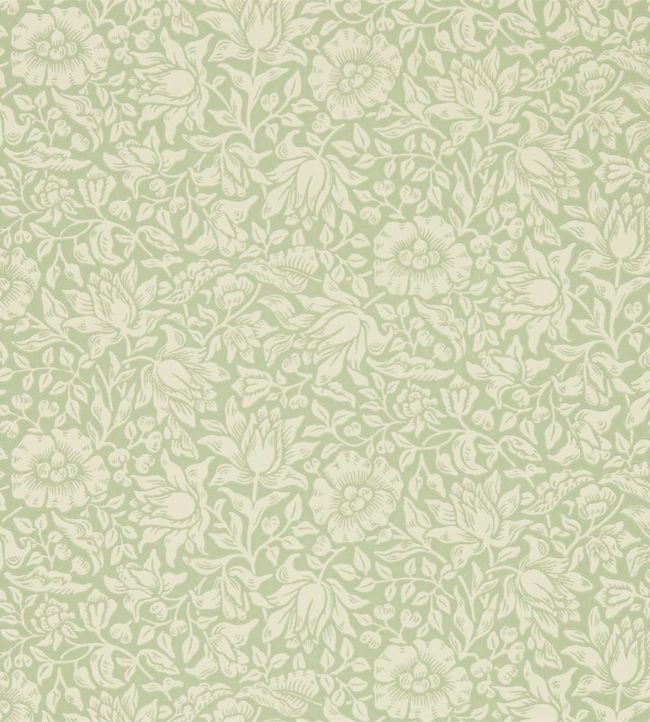 Mallow Wallpaper - Apple Green - DMSW216678 - Morris & Co - Morris Wallpaper
