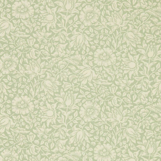 Mallow Wallpaper - Apple Green - Morris & Co - 216678 - Morris Wallpaper