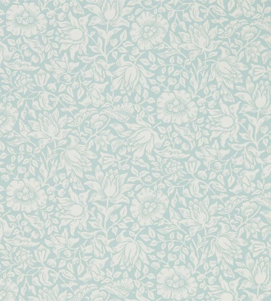 Mallow Wallpaper - Chalk Duck Egg - 216679 - Morris & Co