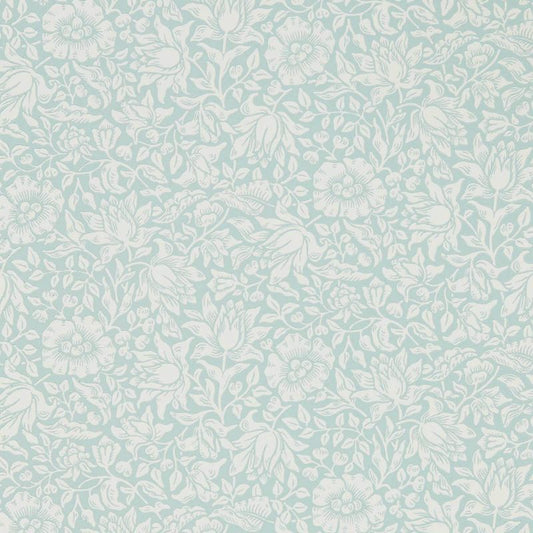 Mallow Wallpaper - Chalk Duck Egg - Morris & Co - 216679 - Morris Wallpaper