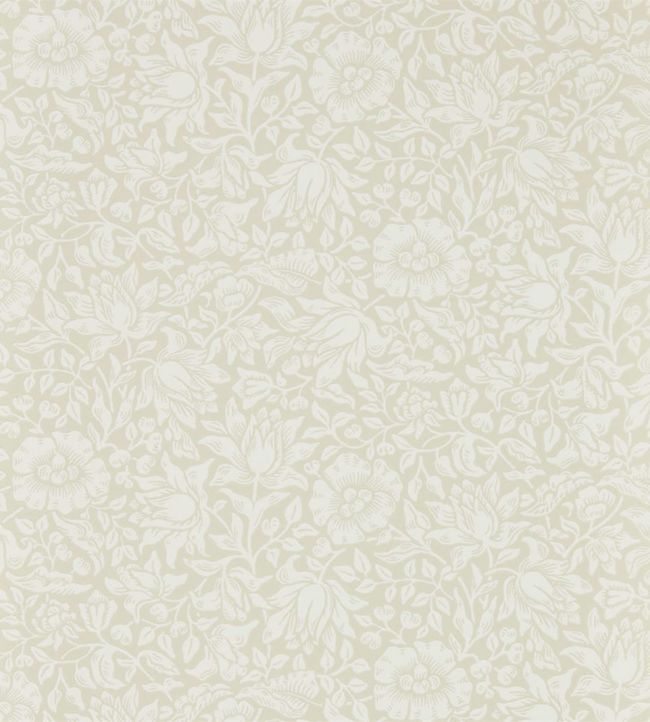 Mallow Wallpaper - Cream Ivory - DMSW216676 - Morris & Co - Morris Wallpaper
