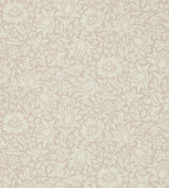 Mallow Wallpaper - Dusky Rose - 216675 - Morris & Co