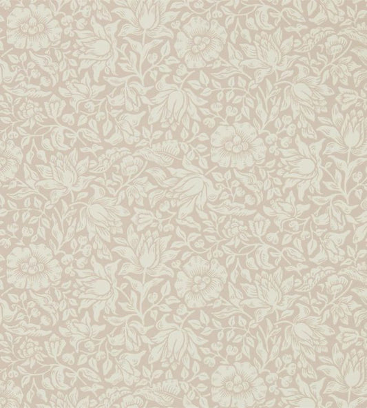 Mallow Wallpaper - Dusky Rose - DMSW216675 - Morris & Co - Morris Wallpaper