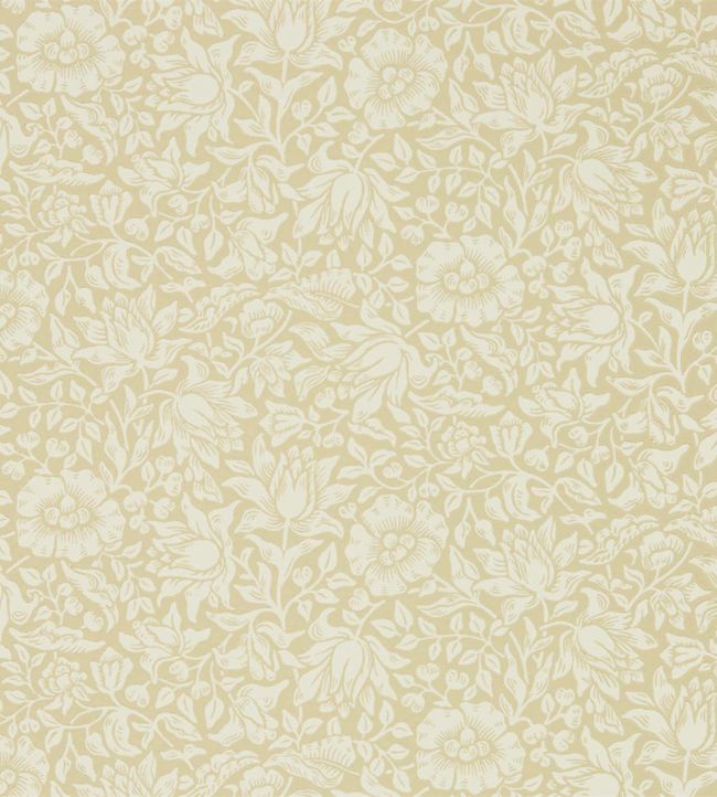 Mallow Wallpaper - Soft Gold - DMSW216677 - Morris & Co - Morris Wallpaper