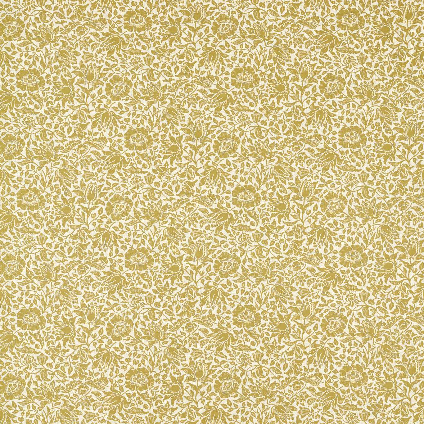 Mallow Weave Fabric - Chartreuse - Clarke & Clarke - F1744/01 - Morris Wallpaper