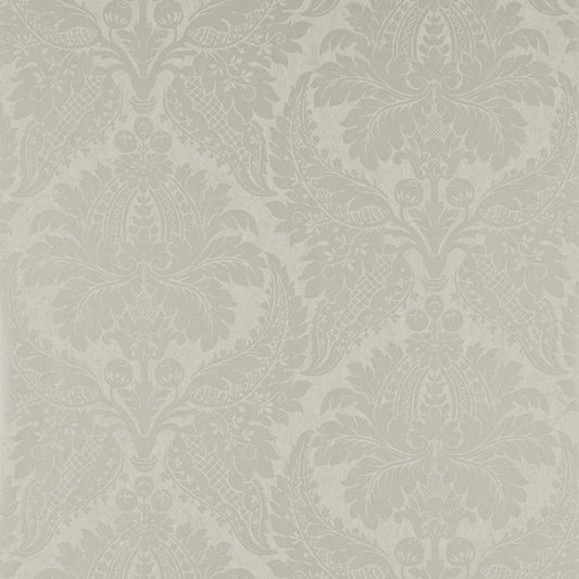 Malmaison Damask Wallpaper - Chalk - ZCON311994 - Zoffany - Morris Wallpaper