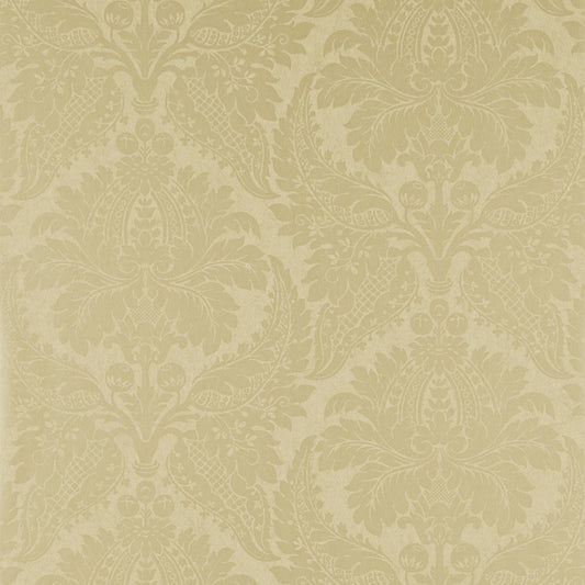 Malmaison Damask Wallpaper - Champagne - ZCON311995 - Zoffany - Morris Wallpaper