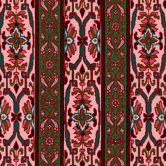 Mamounia Wallpaper - Amaranth / Juniper - House of Hackney - 1-WA-MAM-DI-AMA-XXX - Morris Wallpaper