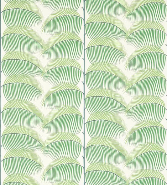 Manila Wallpaper - Green/Ivory - DVOY213367 - Sanderson - Morris Wallpaper