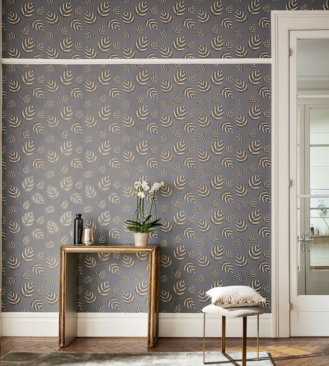 Marbelle Wallpaper - French Grey/Brass - HPUT111891 - Harlequin - Morris Wallpaper