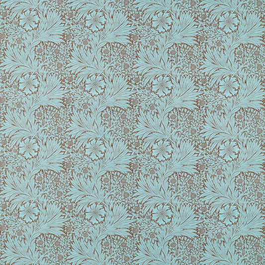 Marigold Fabric - Sky/Chocolate - Morris & Co - 226980 - Premier Wallcovering