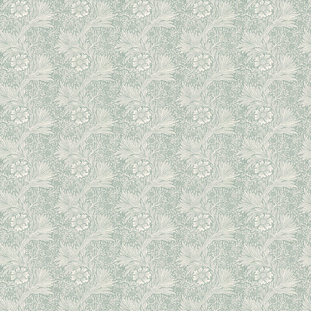Marigold Morris Wallpaper - Soft Teal - 217396 - Morris & Co - Morris Wallpaper