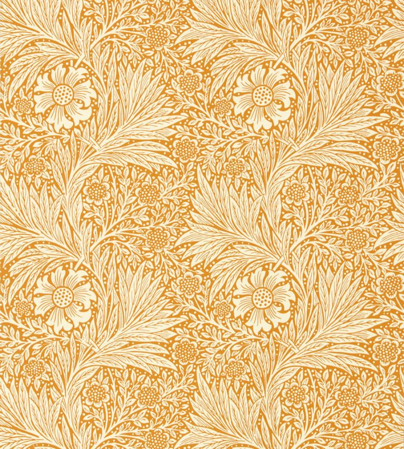 Marigold Wallpaper - Orange - 217093 - Morris & Co