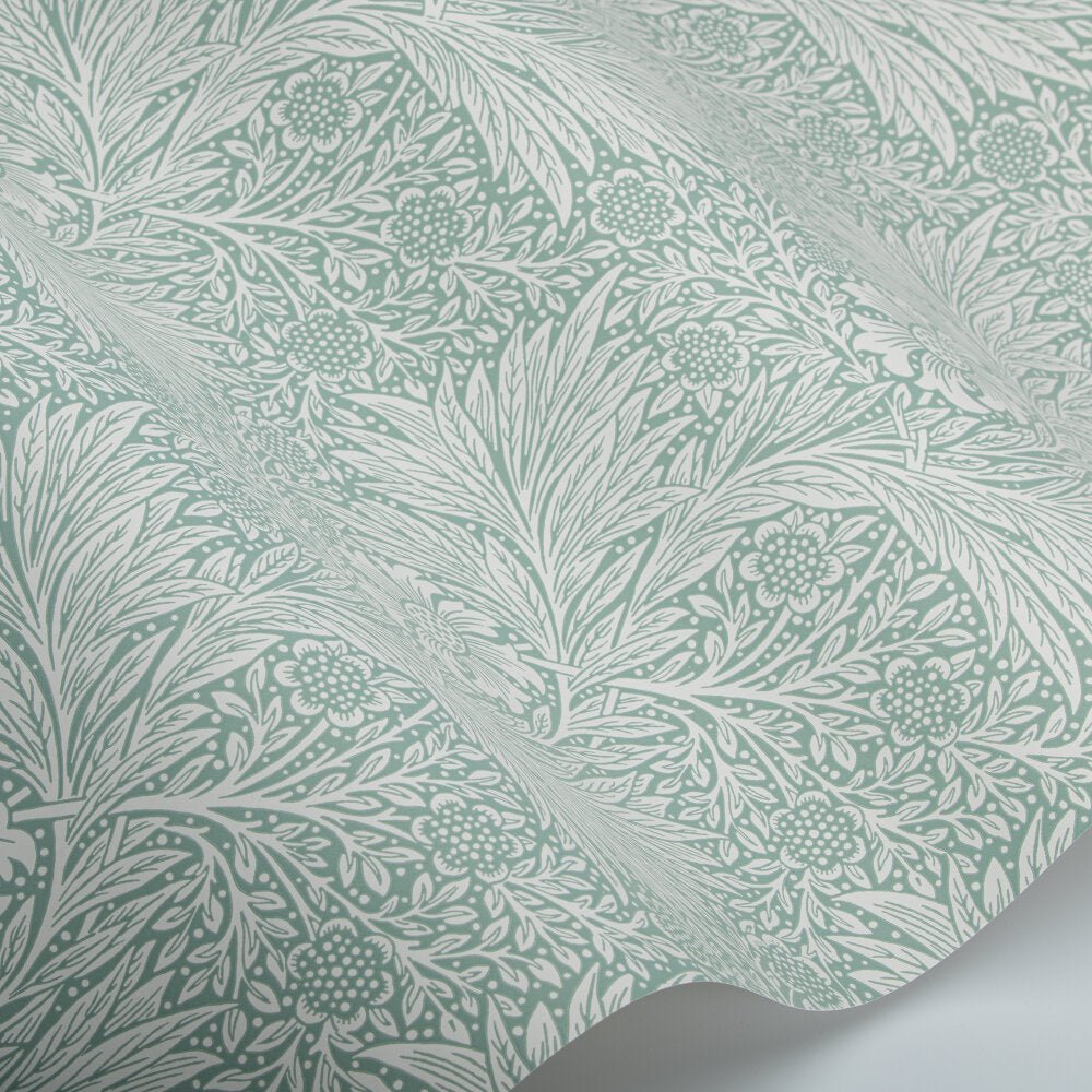 Marigold Wallpaper - Soft Teal - 217396 - Morris Wallpaper WD