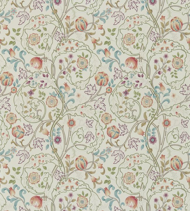 Mary Isobel Wallpaper - Rose/Artichoke - DM3W214729 - Morris & Co - Morris Wallpaper
