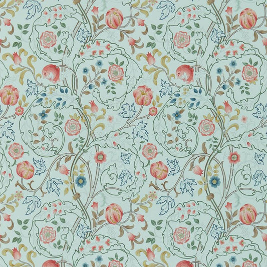 Mary Isobel Wallpaper - Silk Blue/Pink - Morris & Co - 214731 - Morris Wallpaper