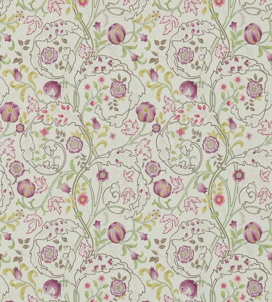 Mary Isobel Wallpaper - Wine/Linen - DM3W214727 - Morris & Co - Morris Wallpaper