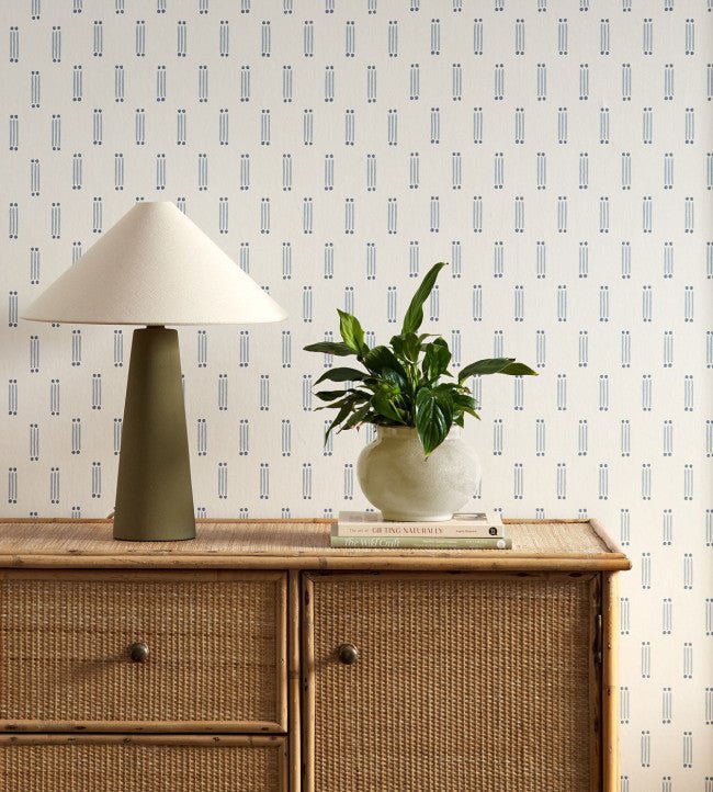 Matchsticks Wallpaper - Denim - Scion - NSCW113281 - Morris Wallpaper