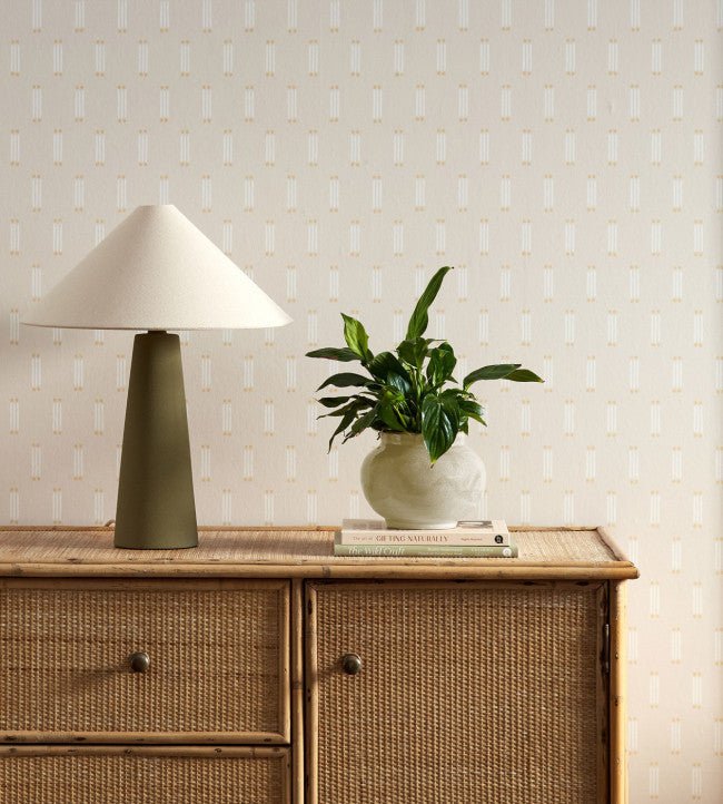 Matchsticks Wallpaper - Honey - Scion - NSCW113280 - Morris Wallpaper