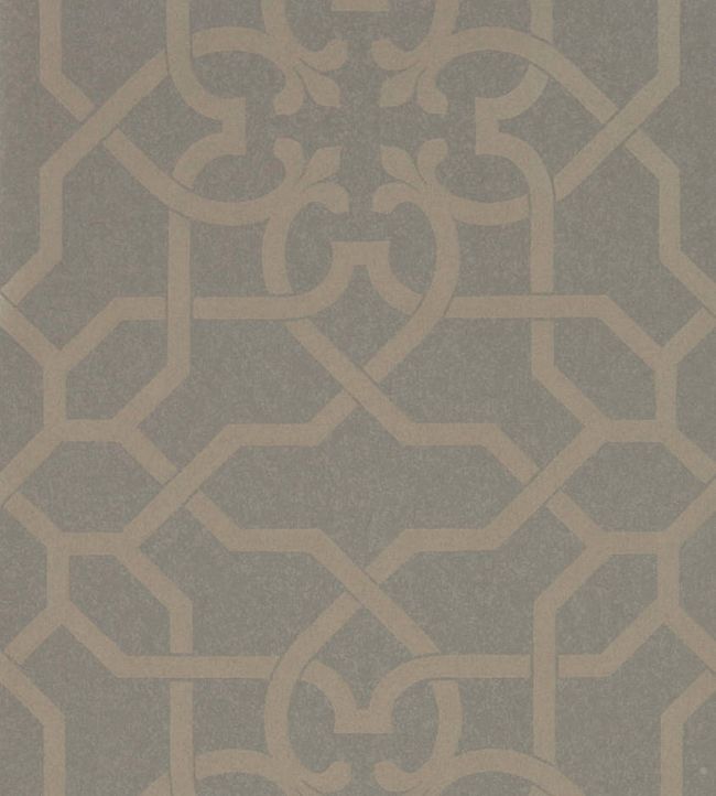 Mawton Wallpaper - Charcoal/Gilver - DDAM216419 - Sanderson - Morris Wallpaper