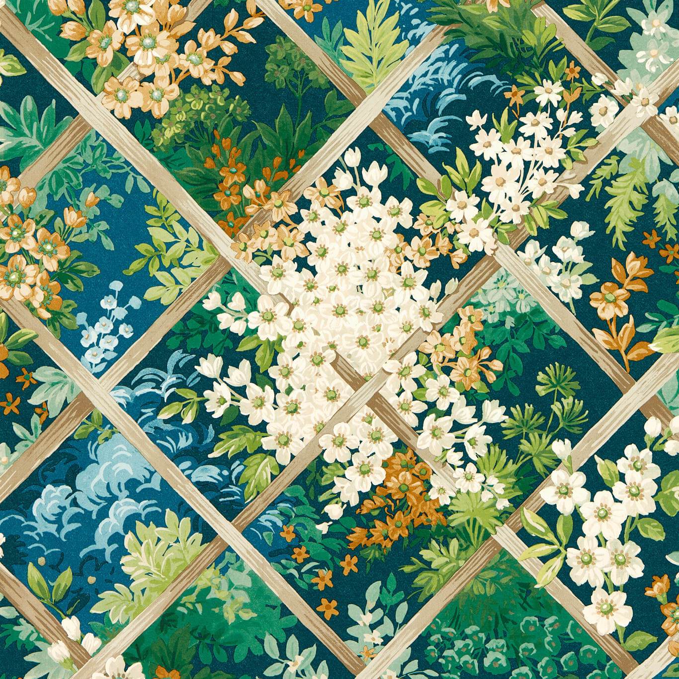 Maymont Wallpaper - Forest - Clarke & Clarke - W0195/01 - Morris Wallpaper