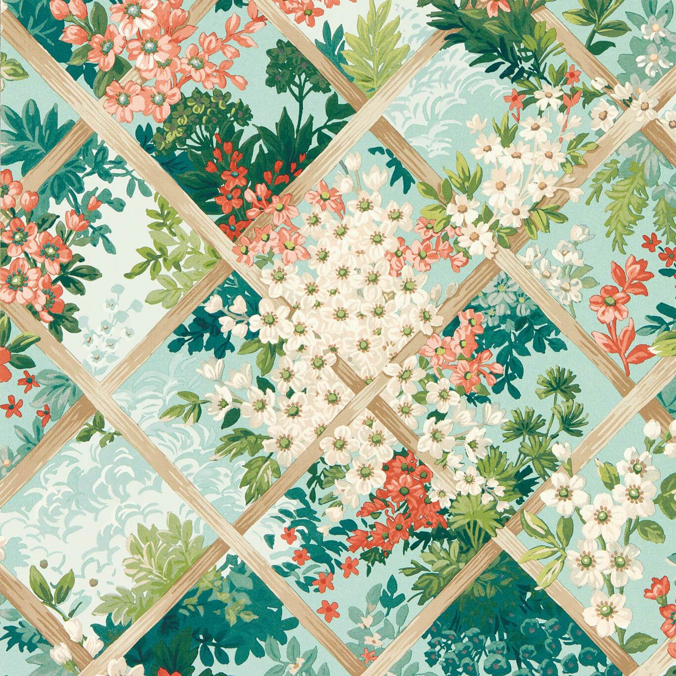 Maymont Wallpaper - Seaglass - Clarke & Clarke - W0195/03 - Morris Wallpaper