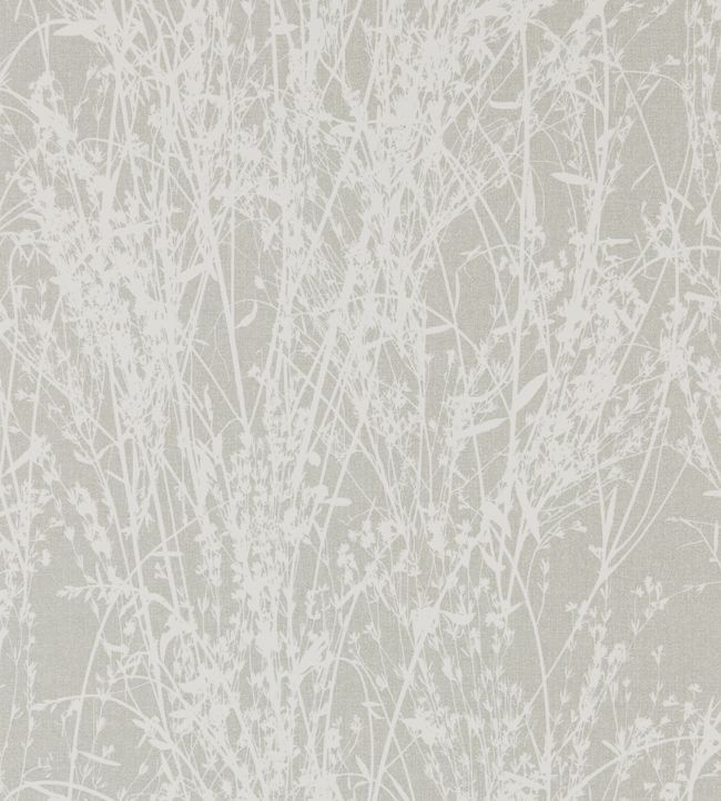 Meadow Canvas Wallpaper - White/Grey - DWOW215694 - Sanderson - Morris Wallpaper