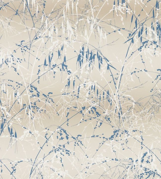 Meadow Grass Wallpaper - Gilver / Blue - HCLS111408 - Harlequin - Morris Wallpaper