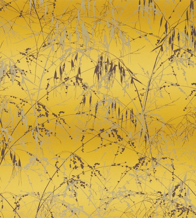 Meadow Grass Wallpaper - Mimosa / Mulberry - HCLS111405 - Harlequin - Morris Wallpaper