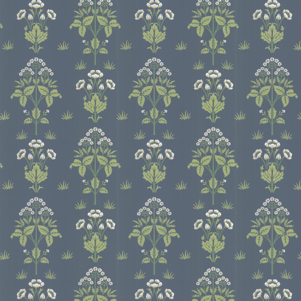 Meadow Sweet Morris Wallpaper - Aegean Blue - 217382 - Morris & Co - Morris Wallpaper