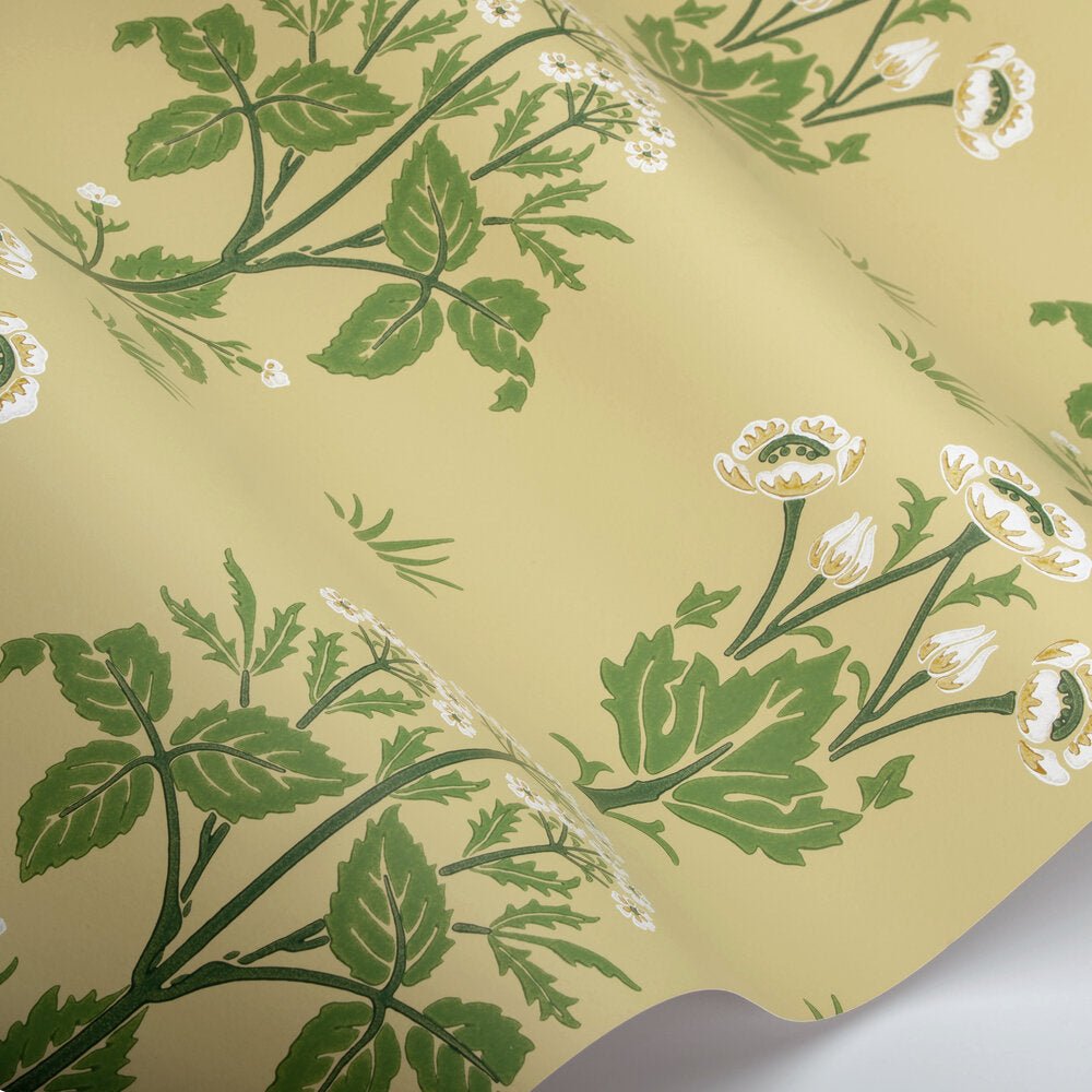 Meadow Sweet Morris Wallpaper - Weld Yellow - 217381 - Morris & Co - Morris Wallpaper