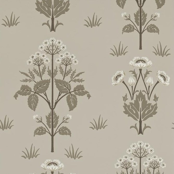 Meadow Sweet Wallpaper - Bullrush/Taupe - Morris & Co - 210351 - Morris Wallpaper