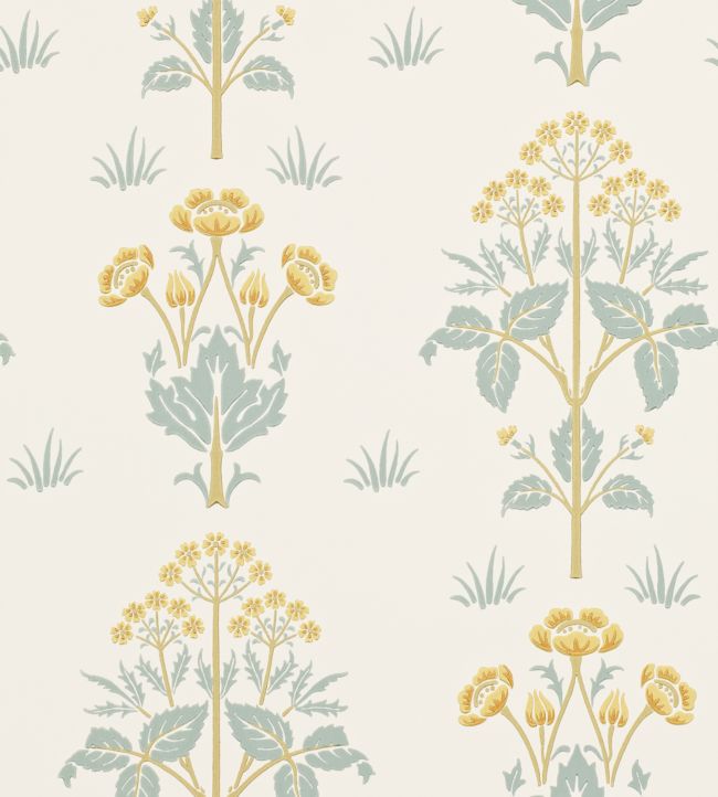Meadow Sweet Wallpaper - Gold/Slate - 210349 - Morris & Co