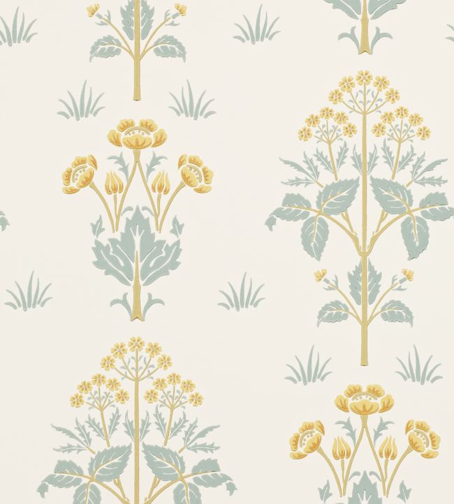 Meadow Sweet Wallpaper - Gold/Slate - DM6P210349 - Morris & Co - Morris Wallpaper