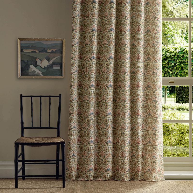 Meda Iris Fabric - Multi - Morris & Co - 227368 - Morris Wallpaper