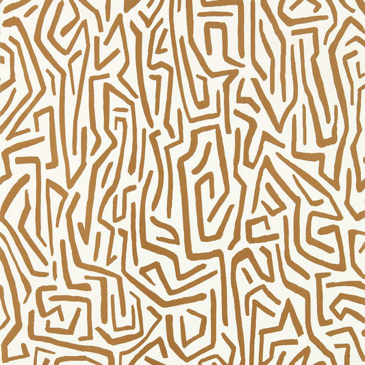 Melodic Wallpaper - Gold/Paper Lantern - Harlequin - HQN2112830 - Morris Wallpaper